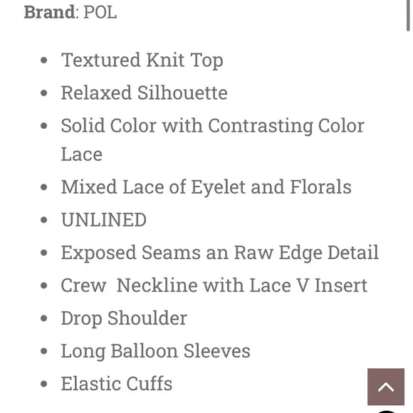 POL Romantic Pink Lace & Ruffle Women's Top - Picture 6 of 8